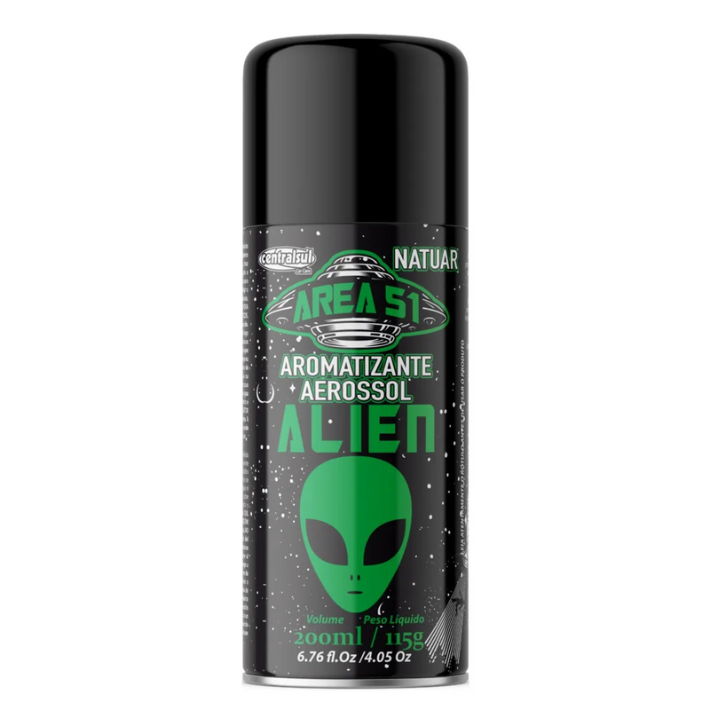 Aromatizante Aerossol Area 51 Alien - Centralsul (200ml)