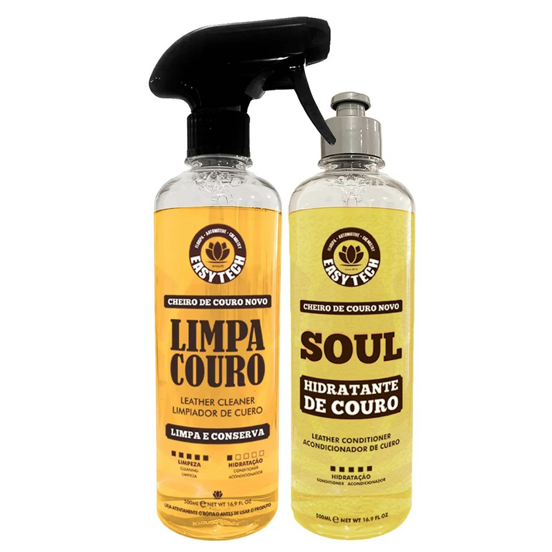 Kit para Limpeza e Hidratação de Couro EasyTech - Limpa Couro + Soul